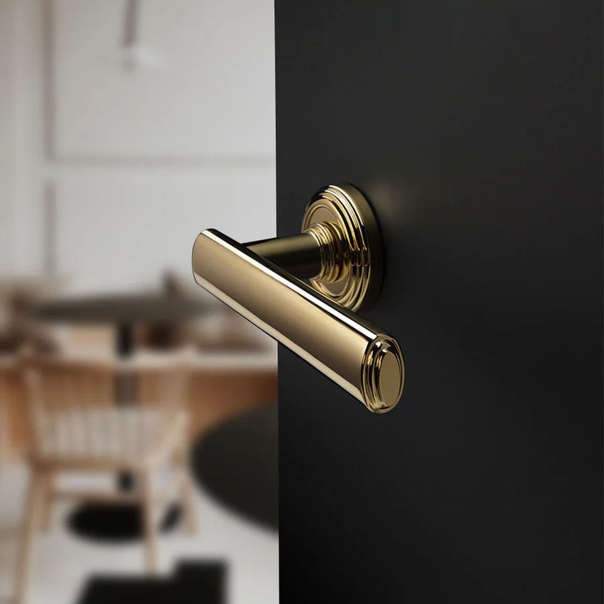 Manivelas de roseta para puertas y muebles de madera.