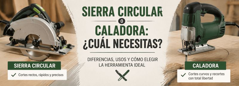 Sierra circular o caladora: ¿Cuál necesitas realmente?