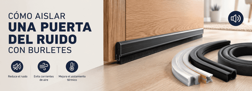 Cómo aislar una puerta del ruido con burletes