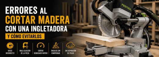 Errores al cortar madera con una ingletadora y cómo evitarlos