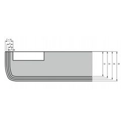 BISAGRA HETTICH INTERMAT RECTA GRUESOS 43mm