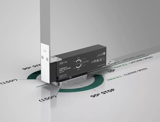 Bisagra pivotante JNF IN.05.204 c/retencion 100 kgs