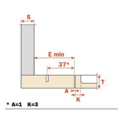 BISAGRA SALICE PLANA 90 GRADOS