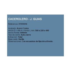 CACEROLERO MOD. 600 311010 INOX.
