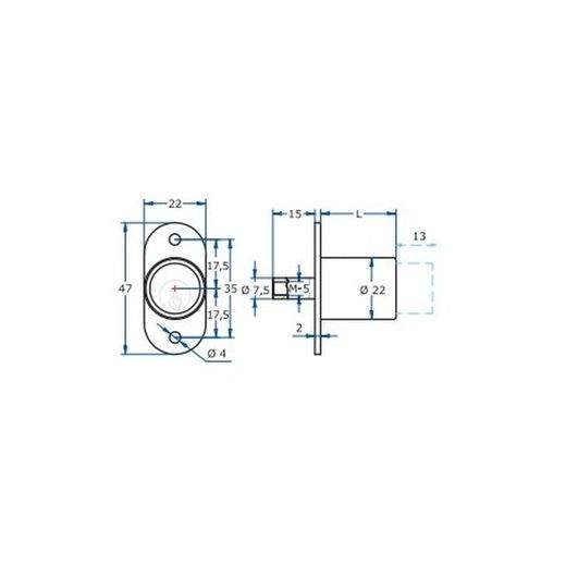 CERRADURA CORREDERA 147 LLAV.IGUALES