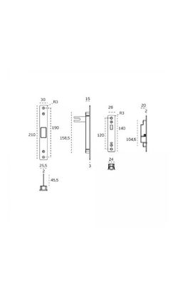 CIERRE MAGNETICO PARA CORREDERAS JNF PENDULUM IN20925 INOX