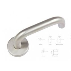 JUEGO MANIVELAS ROSETA 6122 "U" INOX.MATE