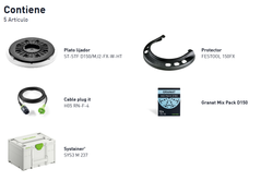 Lijadora excentrica engranajes festool ROTEX RO 150 feq-plus
