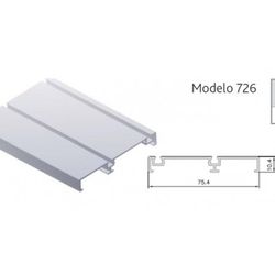 MTS. GUIA INFERIOR ARMARIO 75mm PLATA