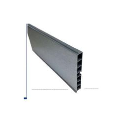 MTS. ZOCALO ALUMINIO PVC INOX. 145mm