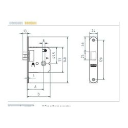 PICAPORTE SILENCIOSO 1710/50mm LATON