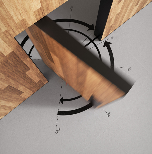 Pivotante JNF in05215 HO c/freno retenedor 350 kgs.