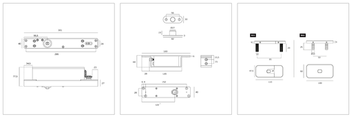 Pivotante JNF in05216HO 500 kgs. c/retencion