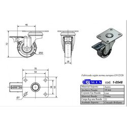 RUEDA ALEX 1-0547 C/FRENO
