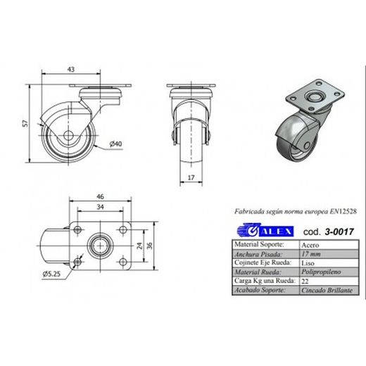 RUEDA ALEX 3-0017