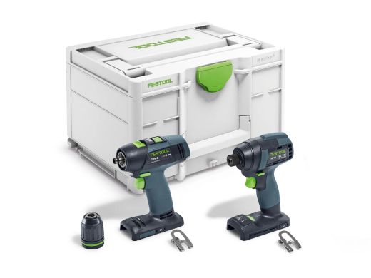 Set de taladro atornillador y atornillador de impacto TID 18 Basic-Set T18 FESTOOL