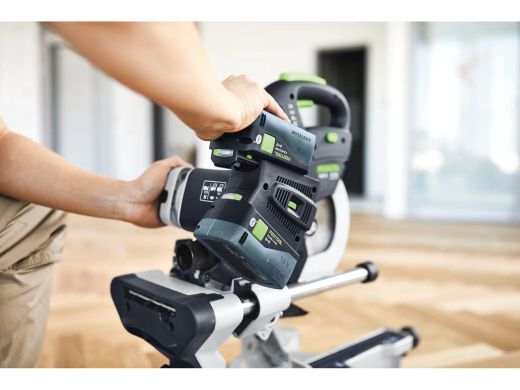 Sierra ingletadora Festool a batería KSC 60 EB-Basic-Set-UG KAPEX