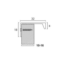 TIRADOR OCULTO 6113 ALUMINIO MATE